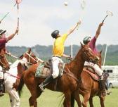 The ball has just been thrown in for another chucka at the 2004 Central Region Finals